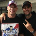 Luke Bryan Hangs With WWE Wrestlers John Cena & AJ Styles at Nashville Event